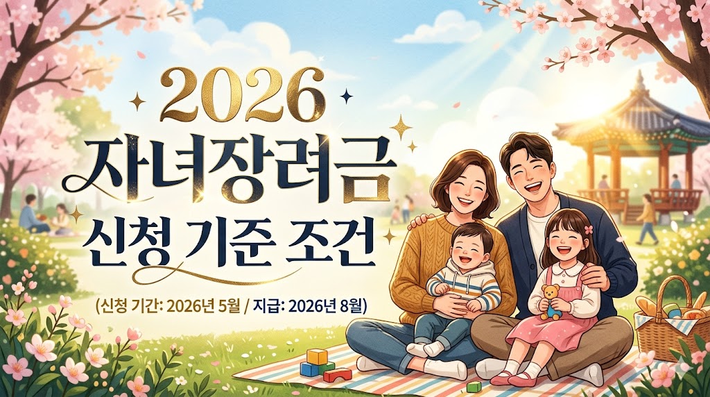2026 자녀장려금 신청 기준 조건