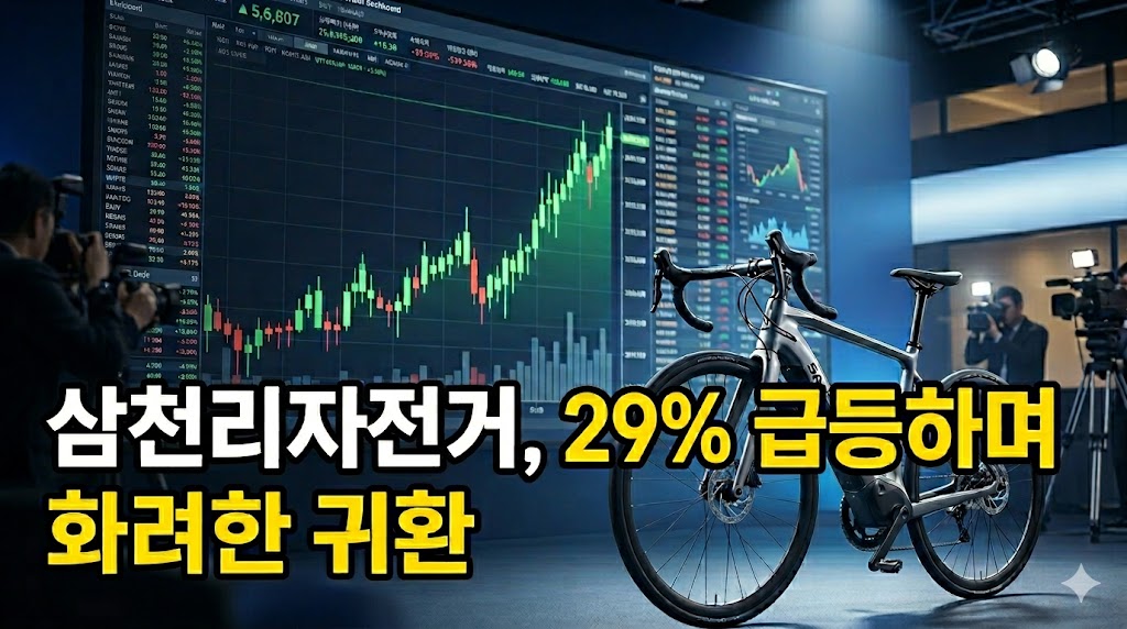 삼천리자전거 상한가