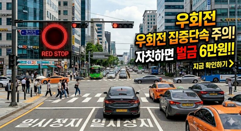 우회전 집중단속 주의