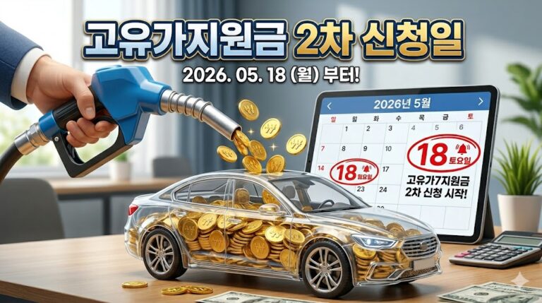 고유가지원금 2차 신청일