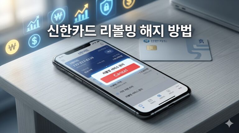 신한카드 리볼빙 해지 방법